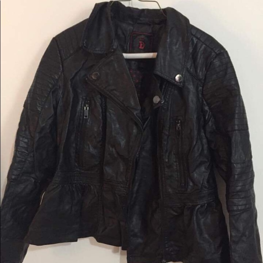 Faux leather jacket